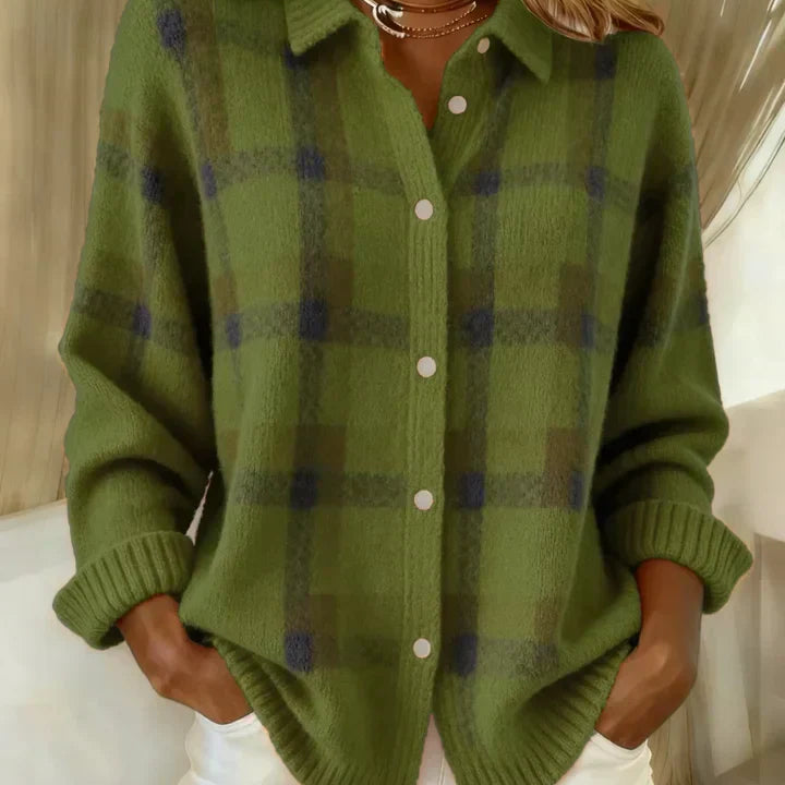 Danique™ | Cloud-Soft Plaid Button-Up