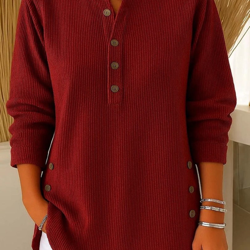 Eden | Button Henley Tunic