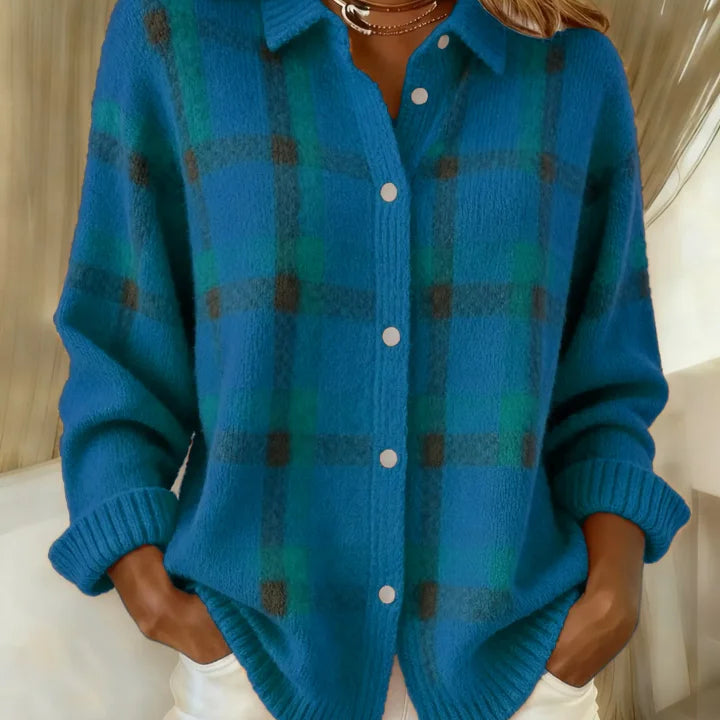 Danique™ | Cloud-Soft Plaid Button-Up