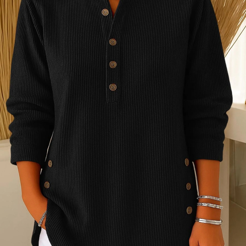Eden | Button Henley Tunic