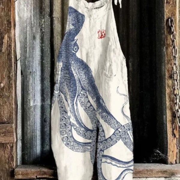 Solea | Lightweight artisanal overall in octopus style