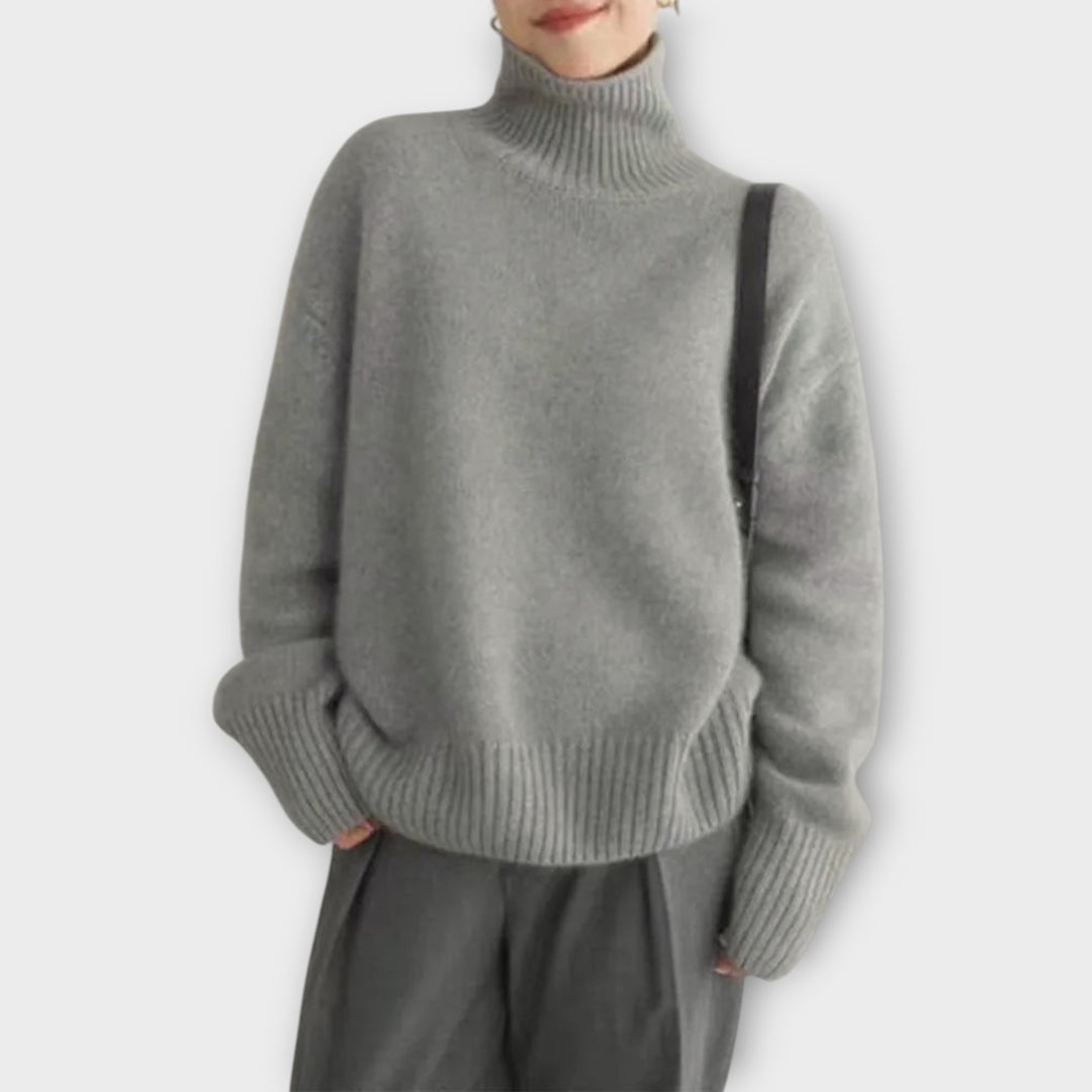 Isolde™ | Polotröja i mjukt stickat material av polyester och akryl