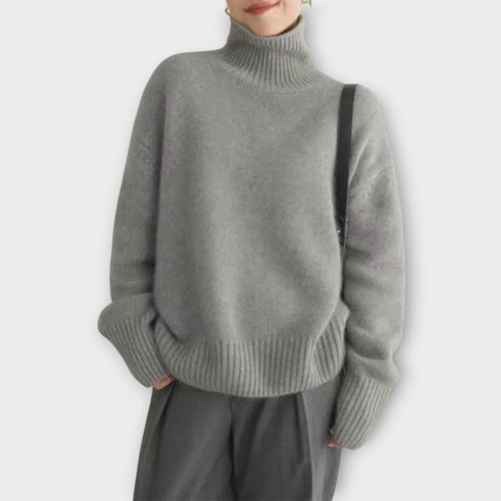 Isolde™ | Polotröja i mjukt stickat material av polyester och akryl
