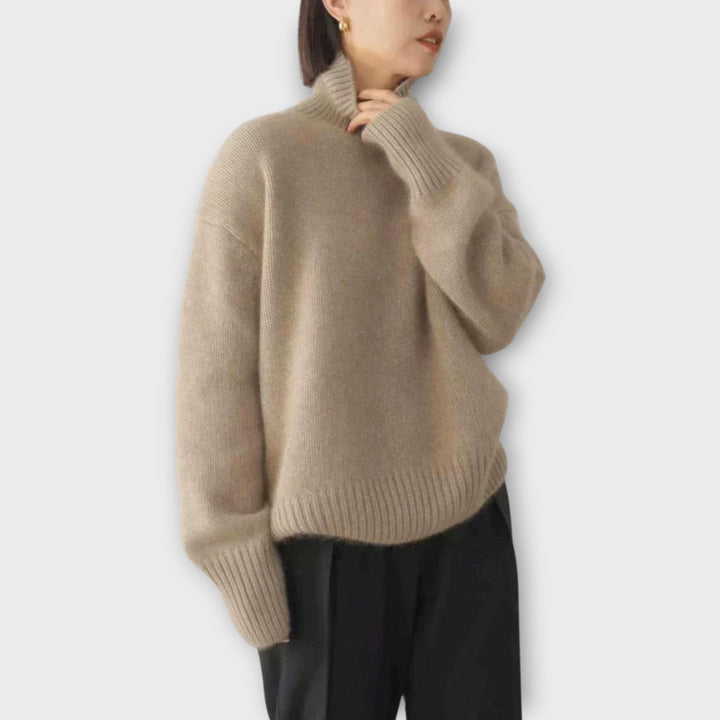 Isolde™ | Polotröja i mjukt stickat material av polyester och akryl