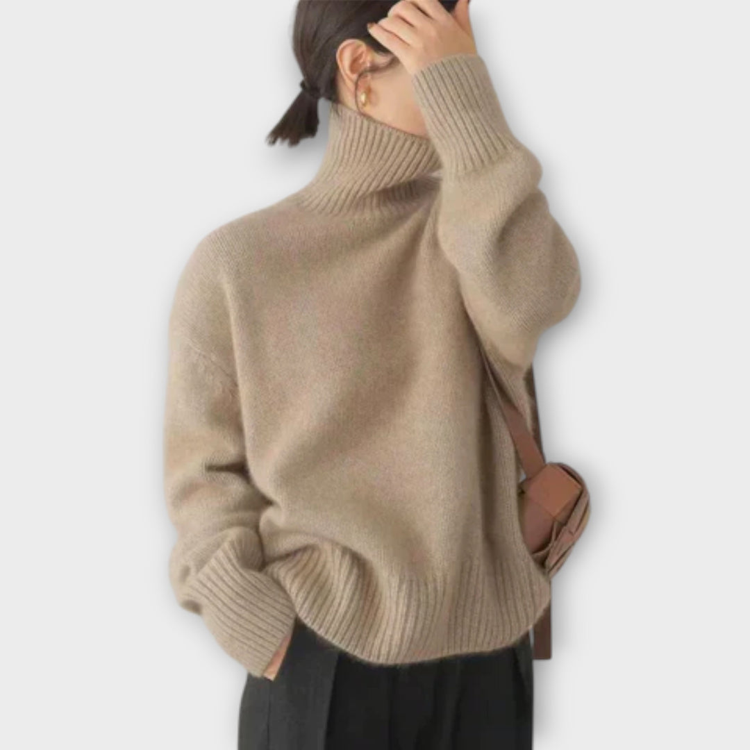 Isolde™ | Polotröja i mjukt stickat material av polyester och akryl
