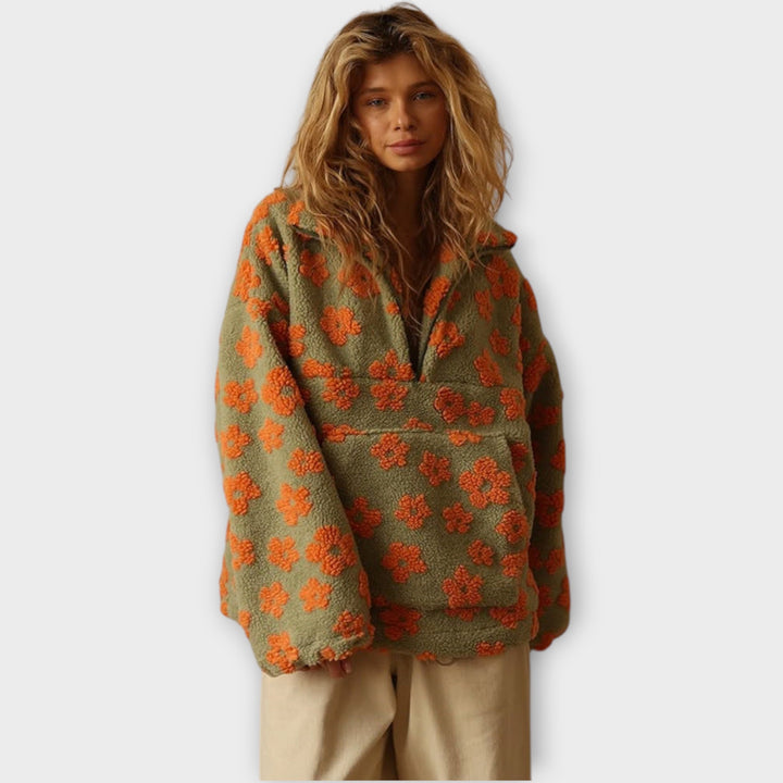 Almira™ | Fleece med Blommig Charm
