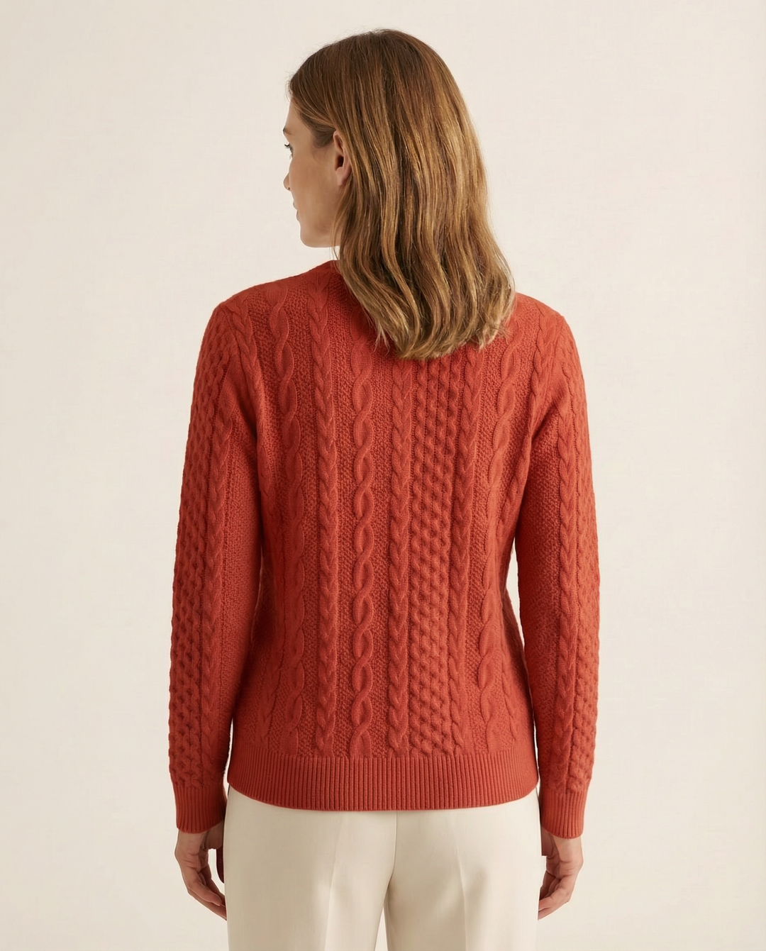 Rosalie™ - Cable Knit Half-Zip Jumper