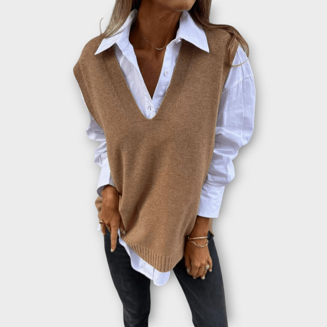 Liviana™ | Elegant stickad kofta i mjuk bomullsblandning