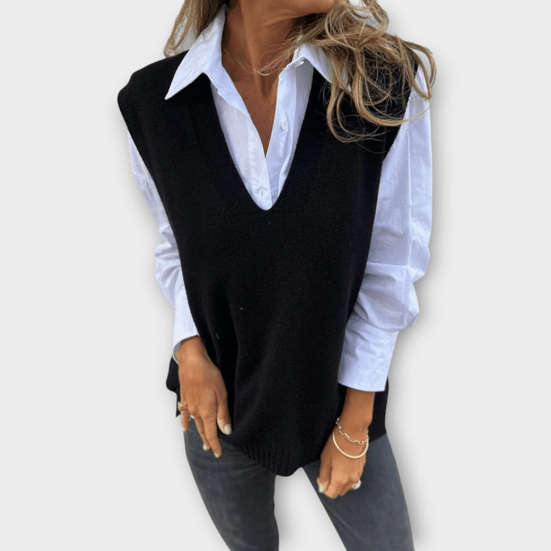 Liviana™ | Elegant stickad kofta i mjuk bomullsblandning